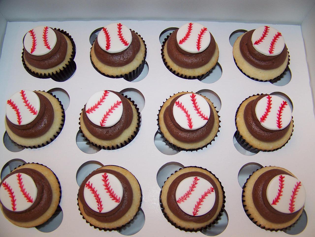 baseball cakes cupcake decoration birthday