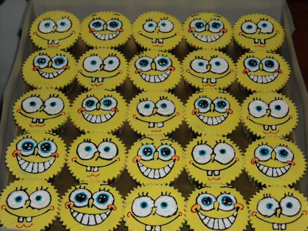 Spongebob Cupcake Cake