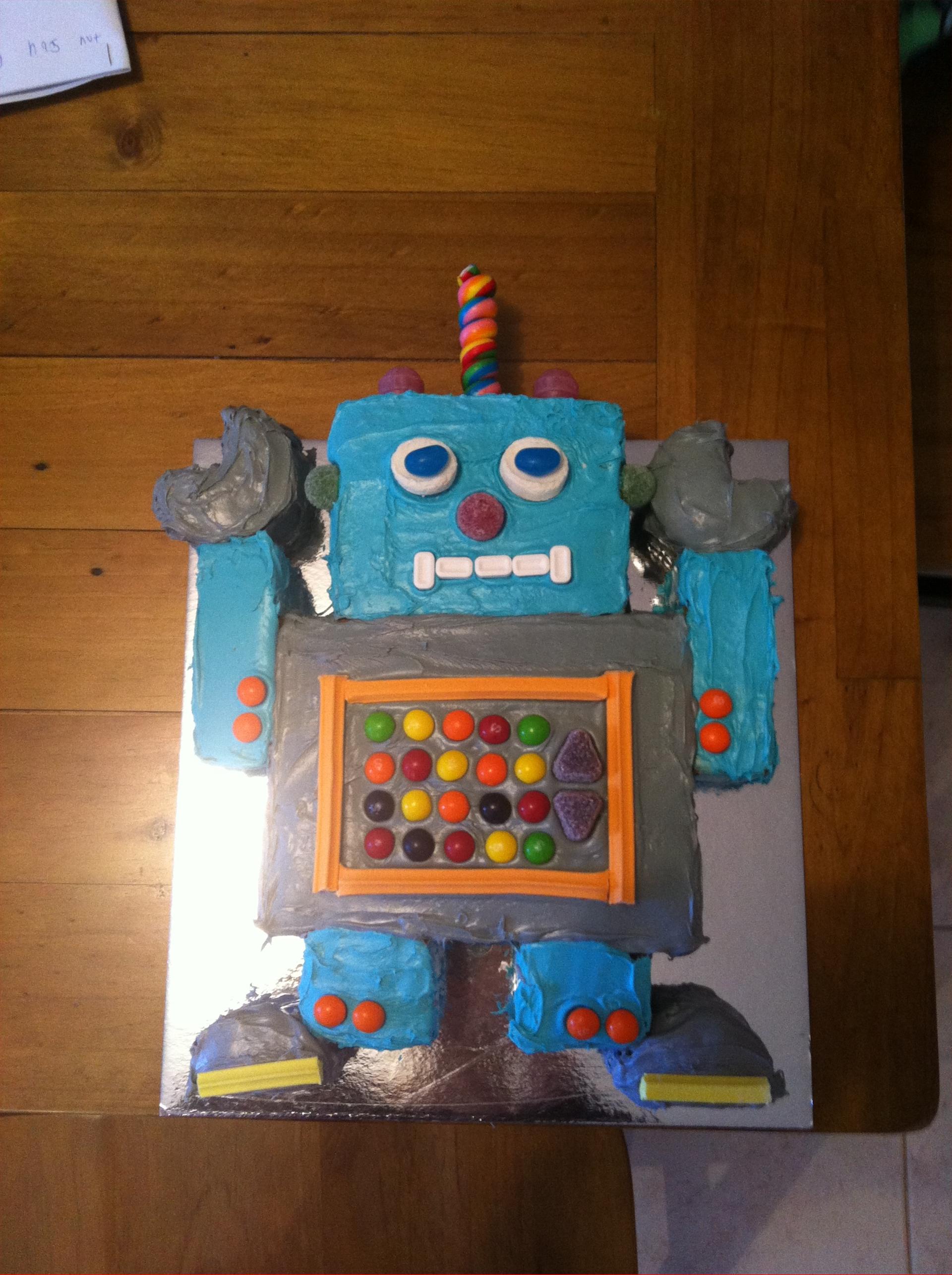 Robot Cake Decoration Ideas Little Birthday Cakes