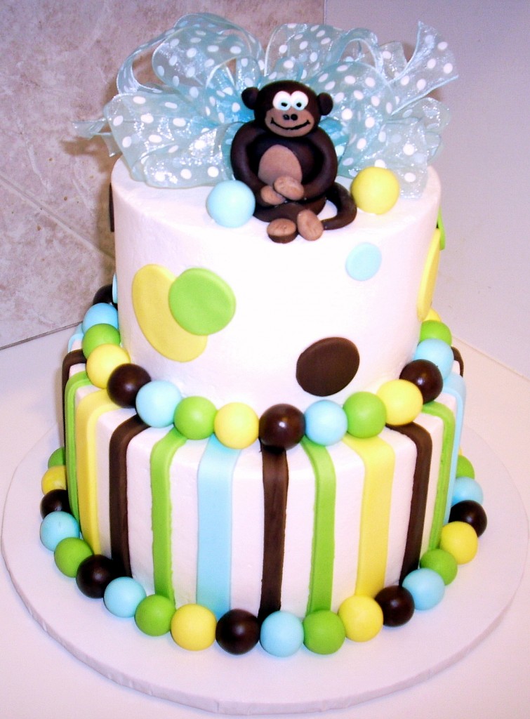 Baby Shower Monkey Cake