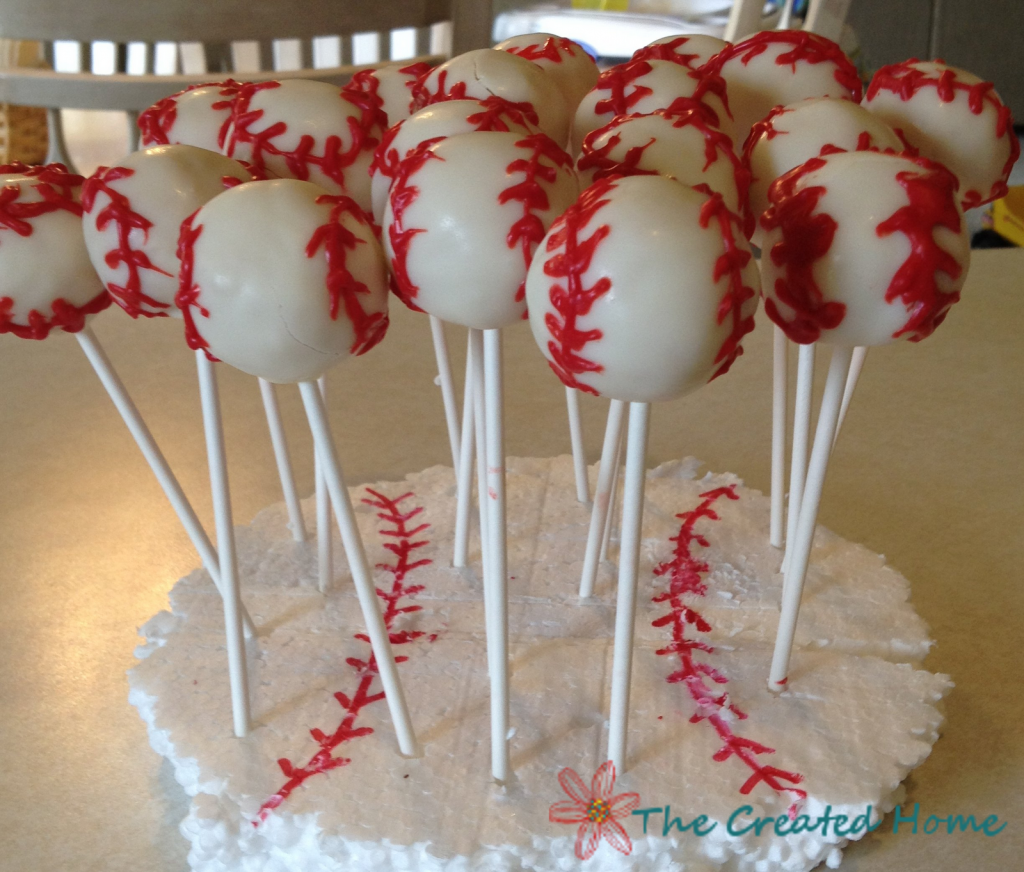 Baseball Cake Pops
