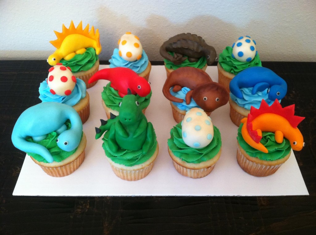 Dinosaur Cup Cakes