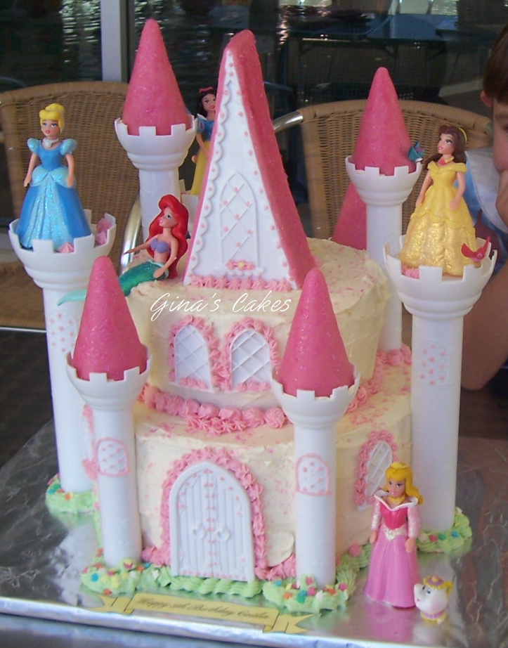 Disney Princess Castle Cakes