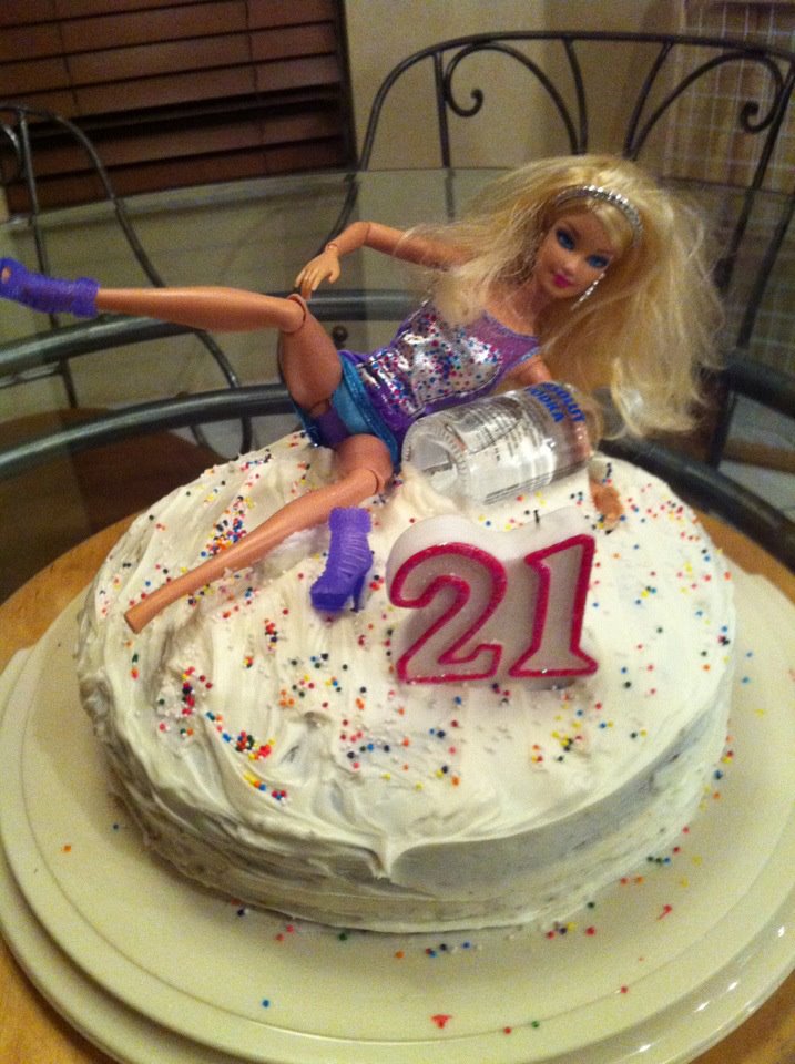 Drunk Barbie Cake