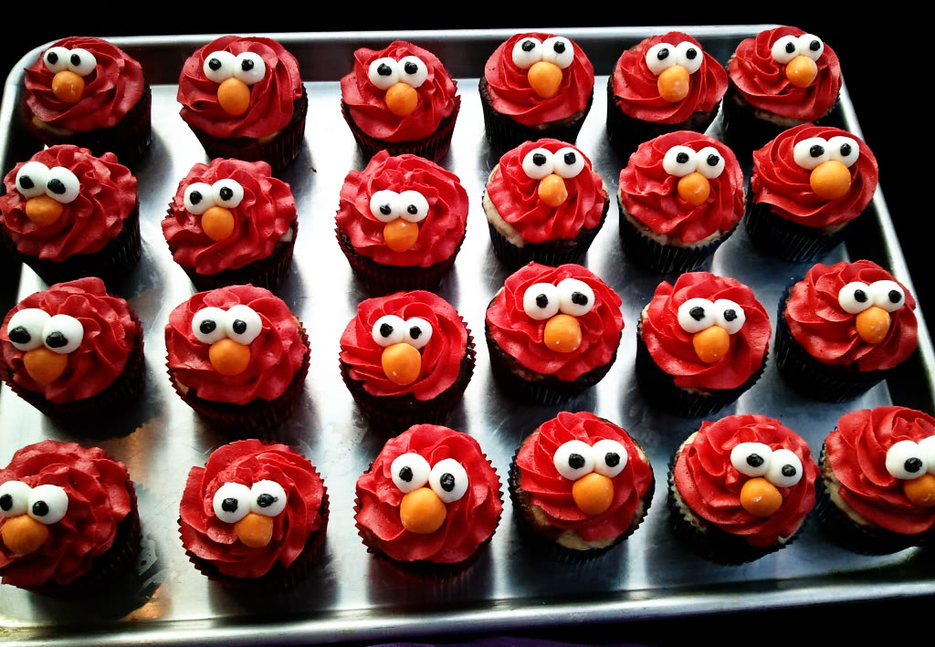 Elmo Cupcake Cakes