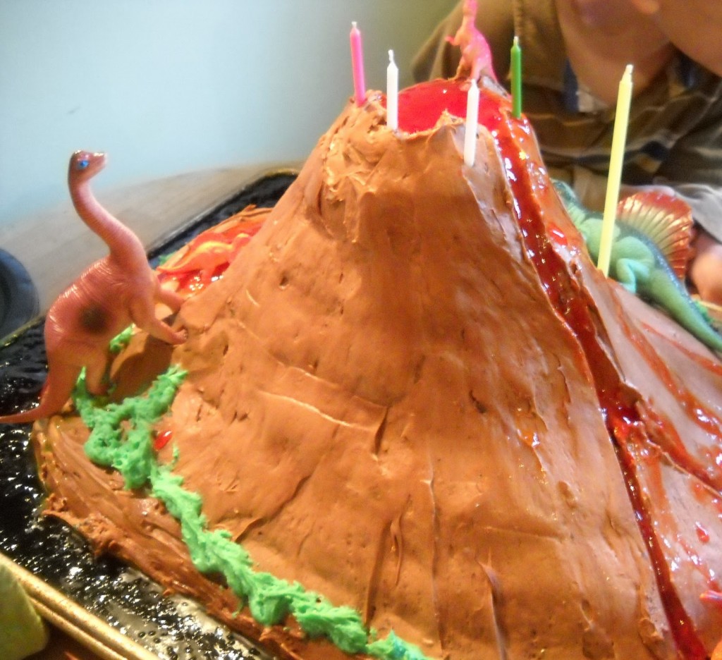 Erupting Volcano Cake
