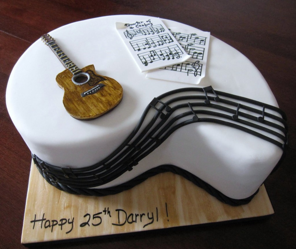 Guitar Diaper Cake