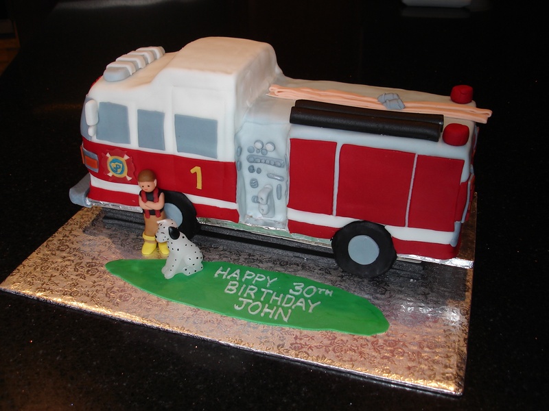 Images of Fire Truck Cakes