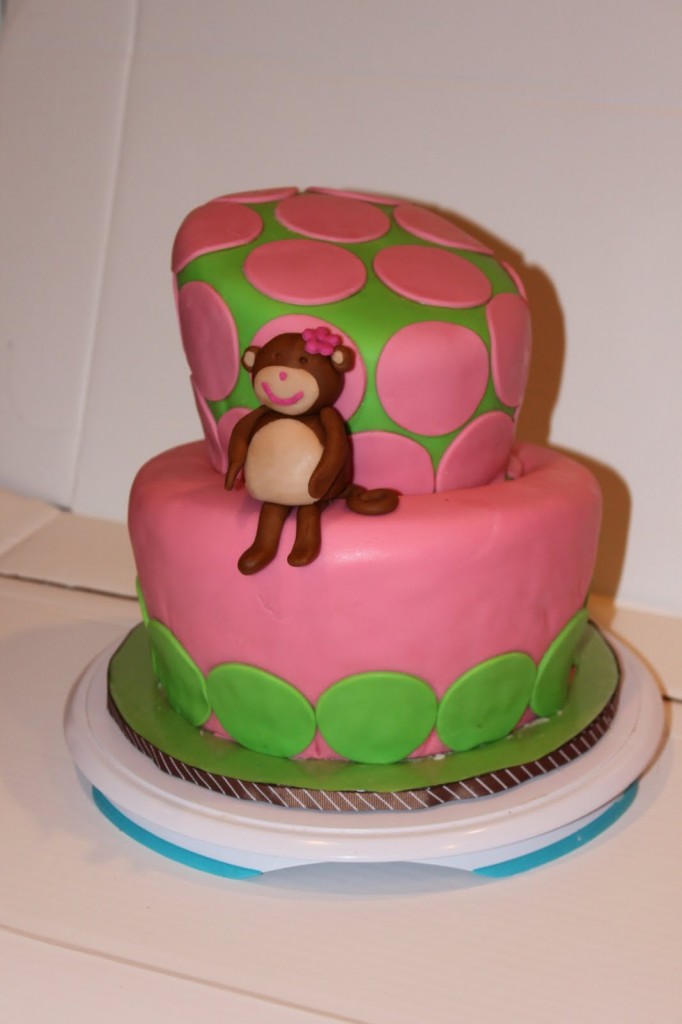 Monkey Birthday Cakes For Girls