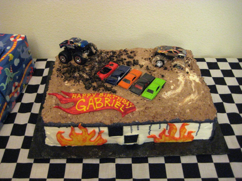 Monster Truck Birthday Cakes