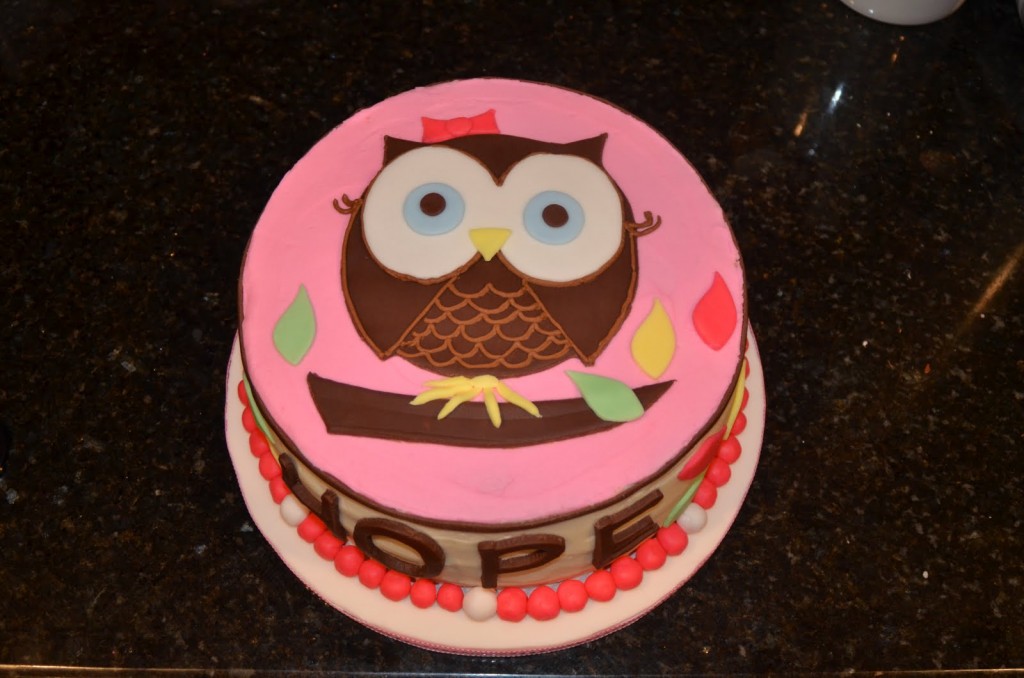 Owl Diaper Cake