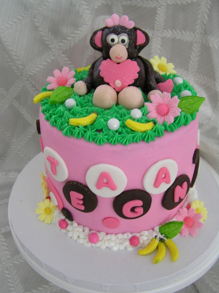 Pink Monkey Cake