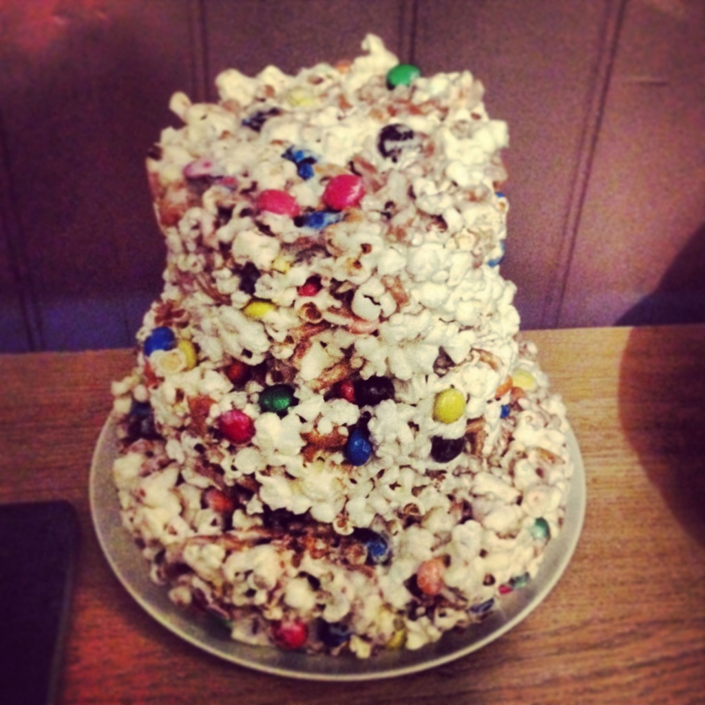 Popcorn Birthday Cake