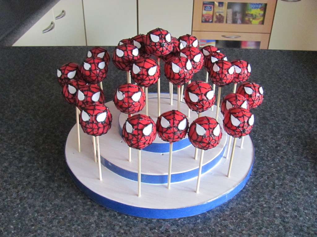 Spiderman Cake Pops