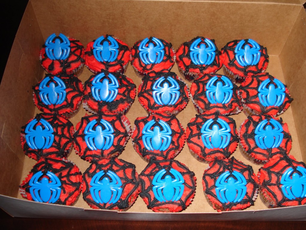 Spiderman Cupcake Cakes