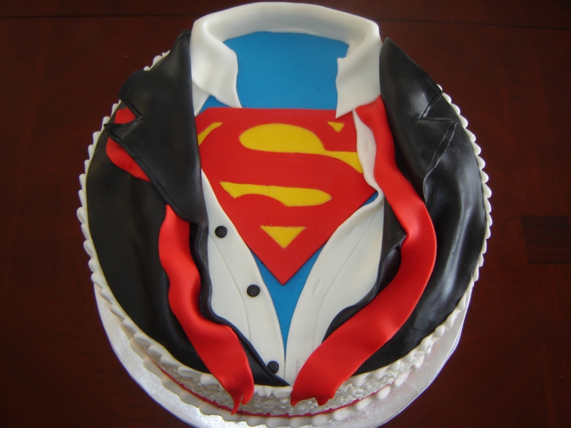 Superman Symbol Cake