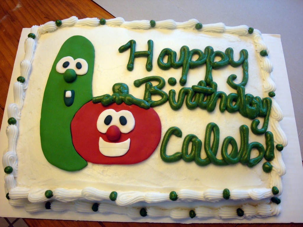 Veggie Tales Birthday Cake