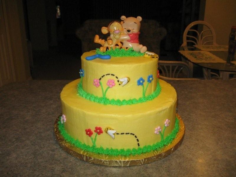 Winnie The Pooh Baby Shower Cake