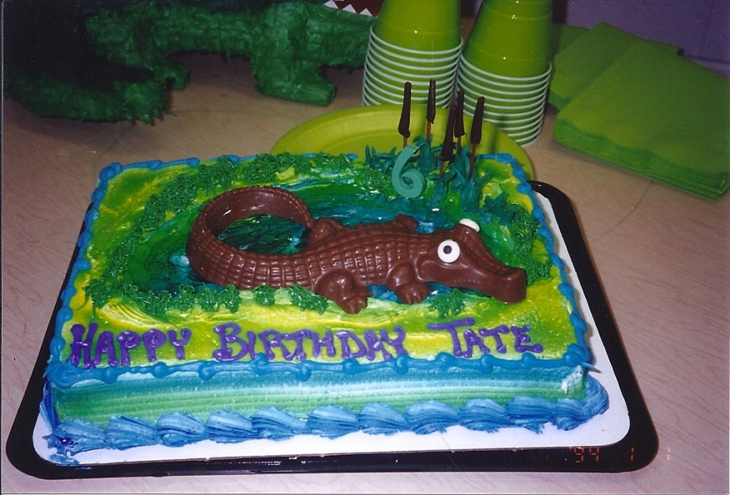 Alligator Birthday Cake