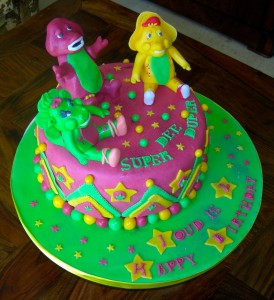 Barney Cake Decorations