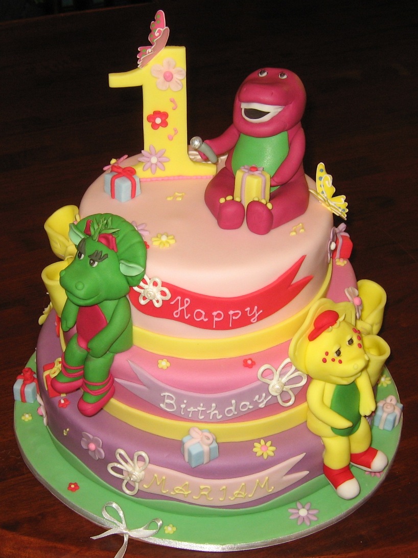 Barney Cakes Decoration Ideas Little Birthday Cakes