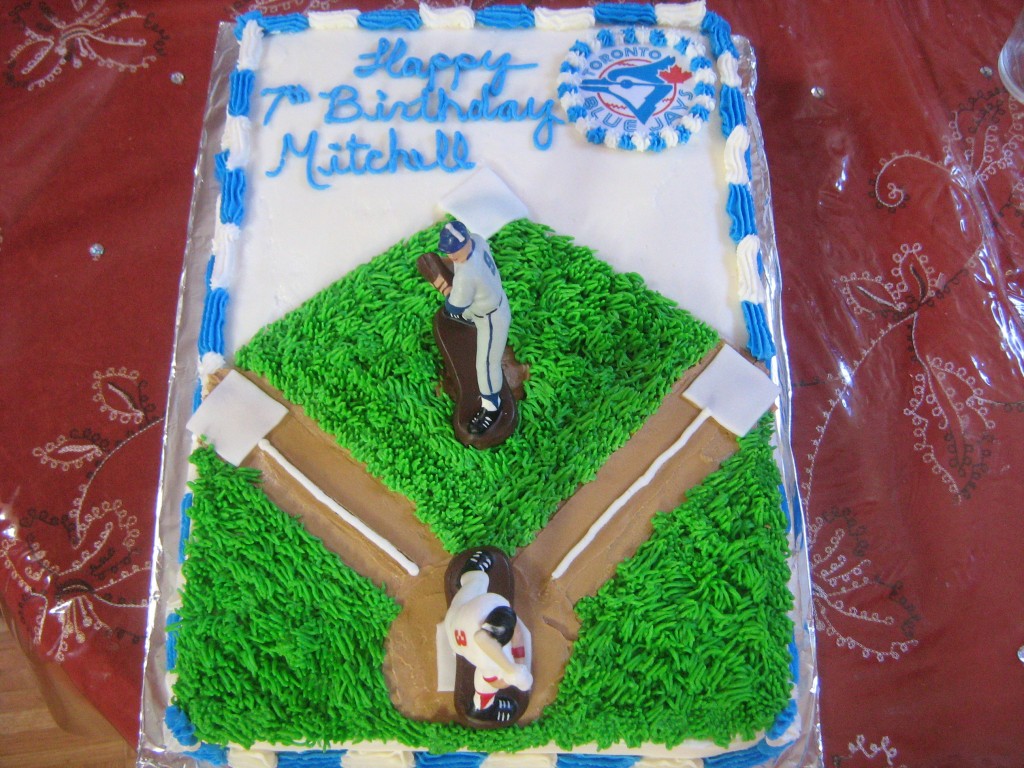 Baseball Field Birthday Cake