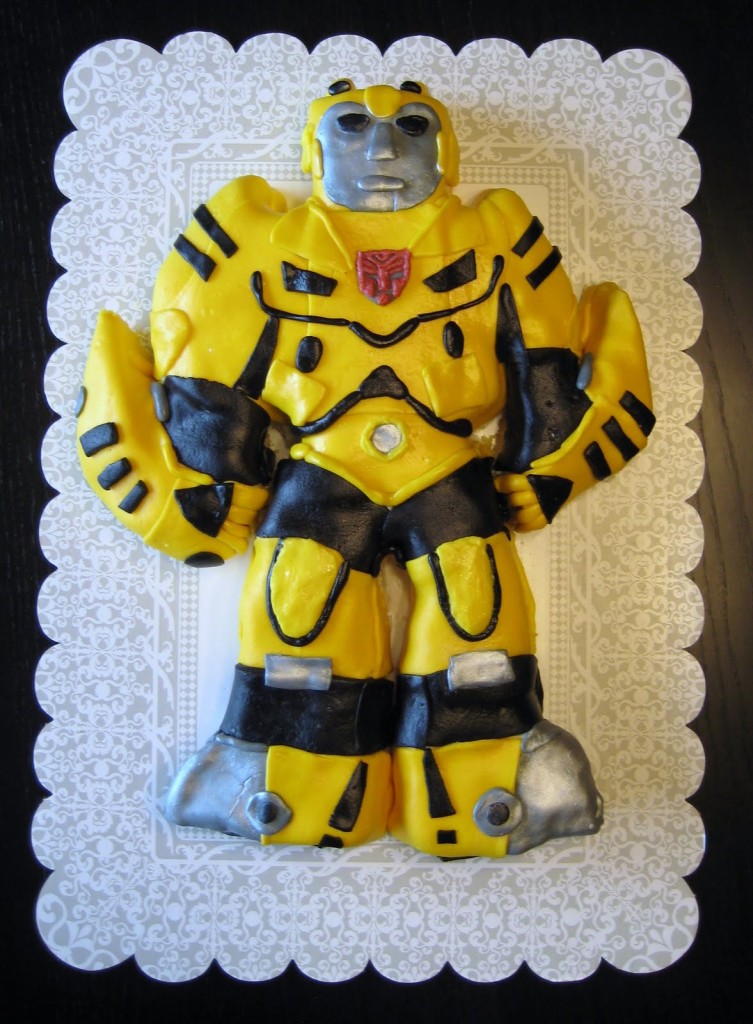 Bumblebee Transformer Cake