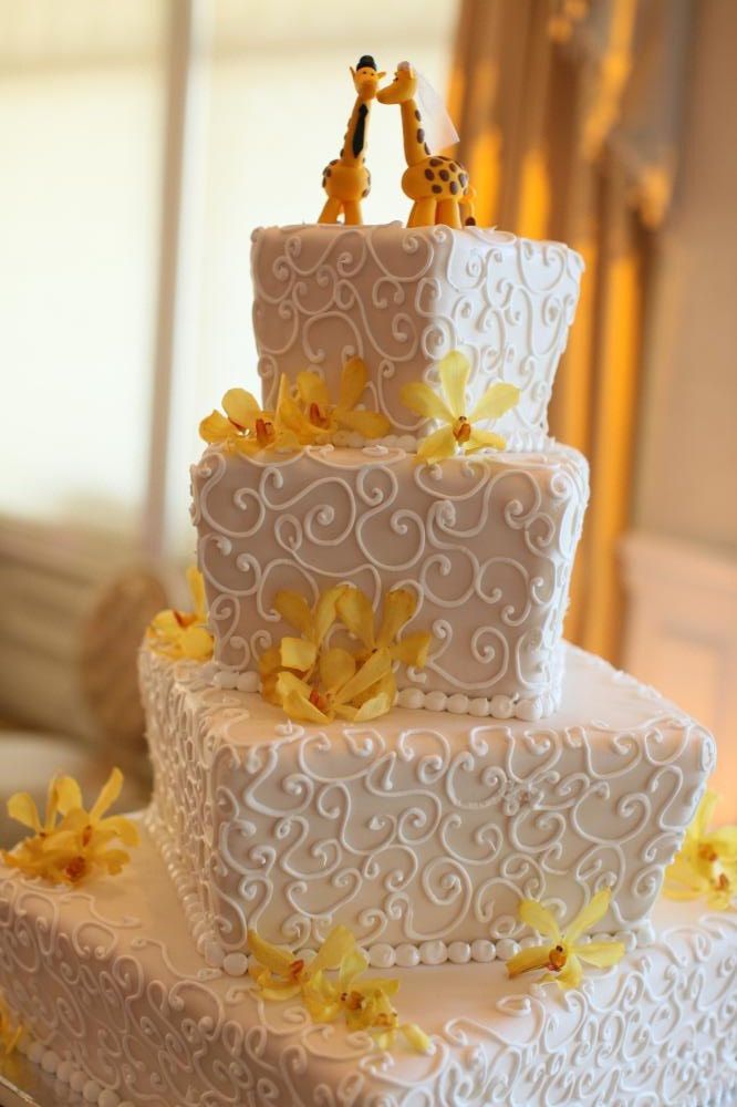Giraffe Wedding Cake Topper