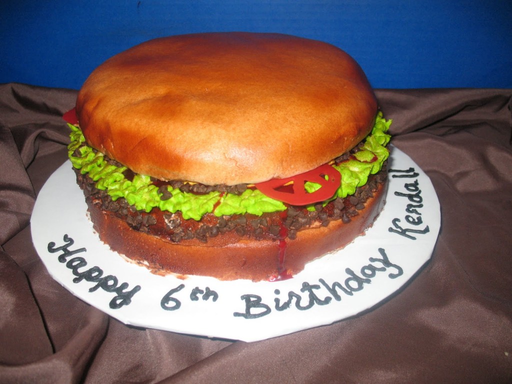Hamburger Birthday Cakes