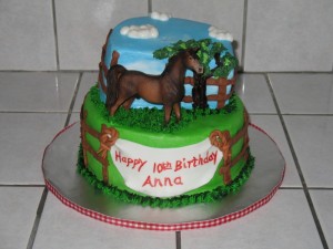 Horse Birthday Cake Image