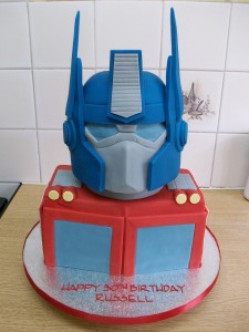 Optimus Prime Birthday Cakes