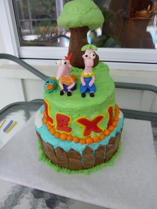 Phineas and Ferb Cake Decorations Photos