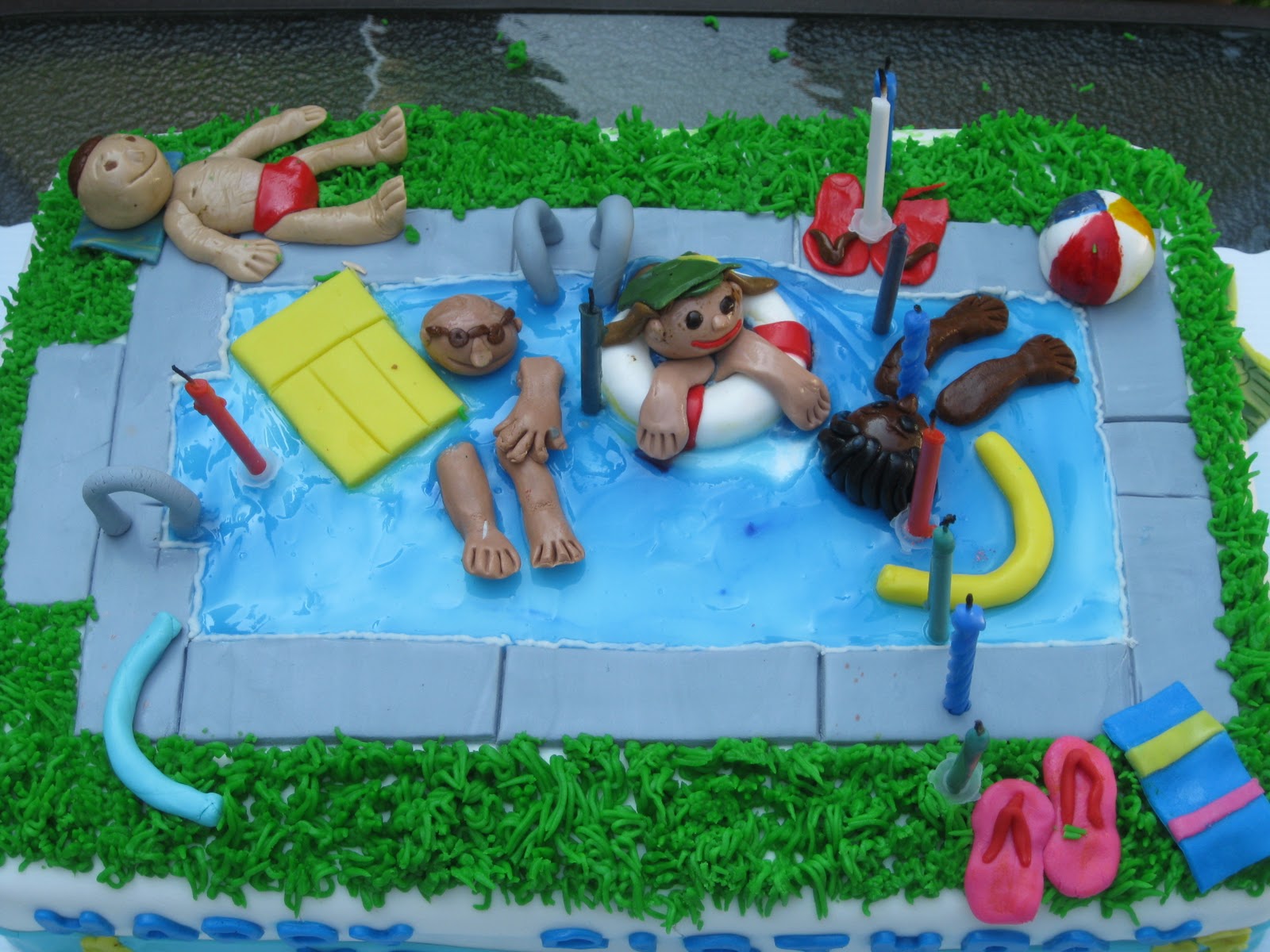 Image of Pool Party Themed Cakes