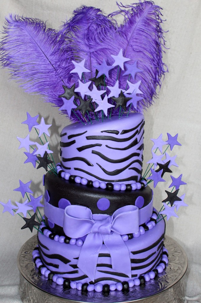 Purple Zebra Cake