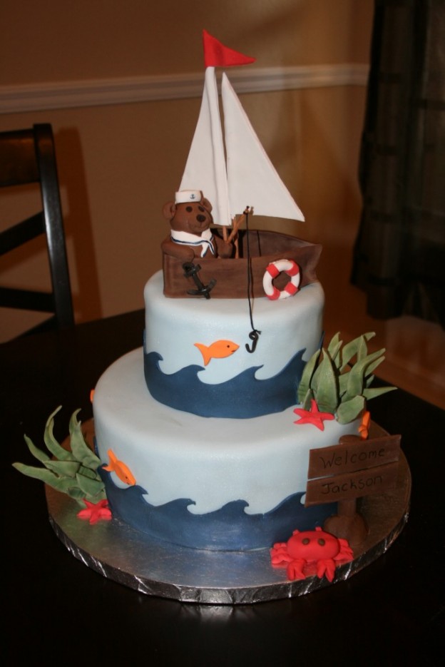 sailboat cake design
