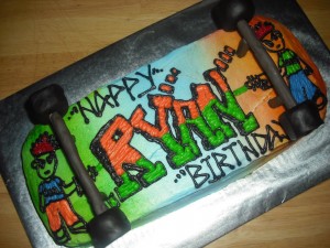 Skateboard Birthday Cakes