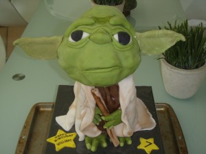 Yoda Birthday Cake