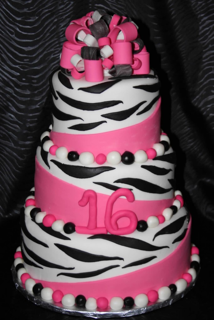 Zebra Birthday Cakes