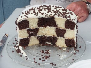 Checkerboard Cake Design