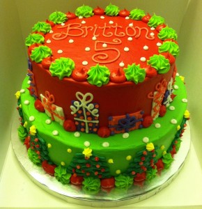 Christmas Birthday Cake