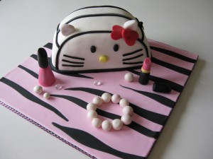 Hello Kitty Purse Cake
