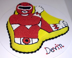 Red Power Ranger Cake