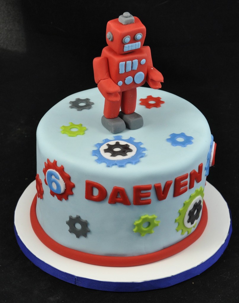 Birthday Robot Cake