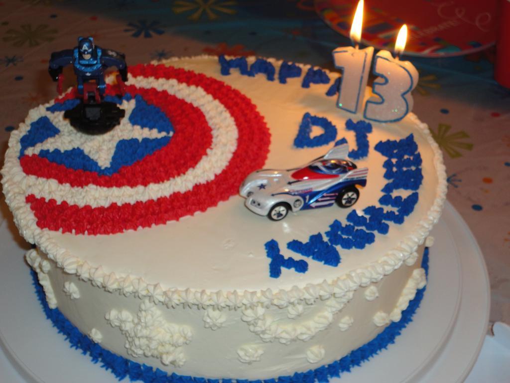 Captain America Birthday Cake Pictures