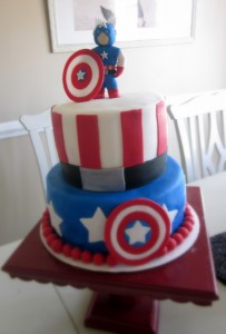Captain America Cake Topper