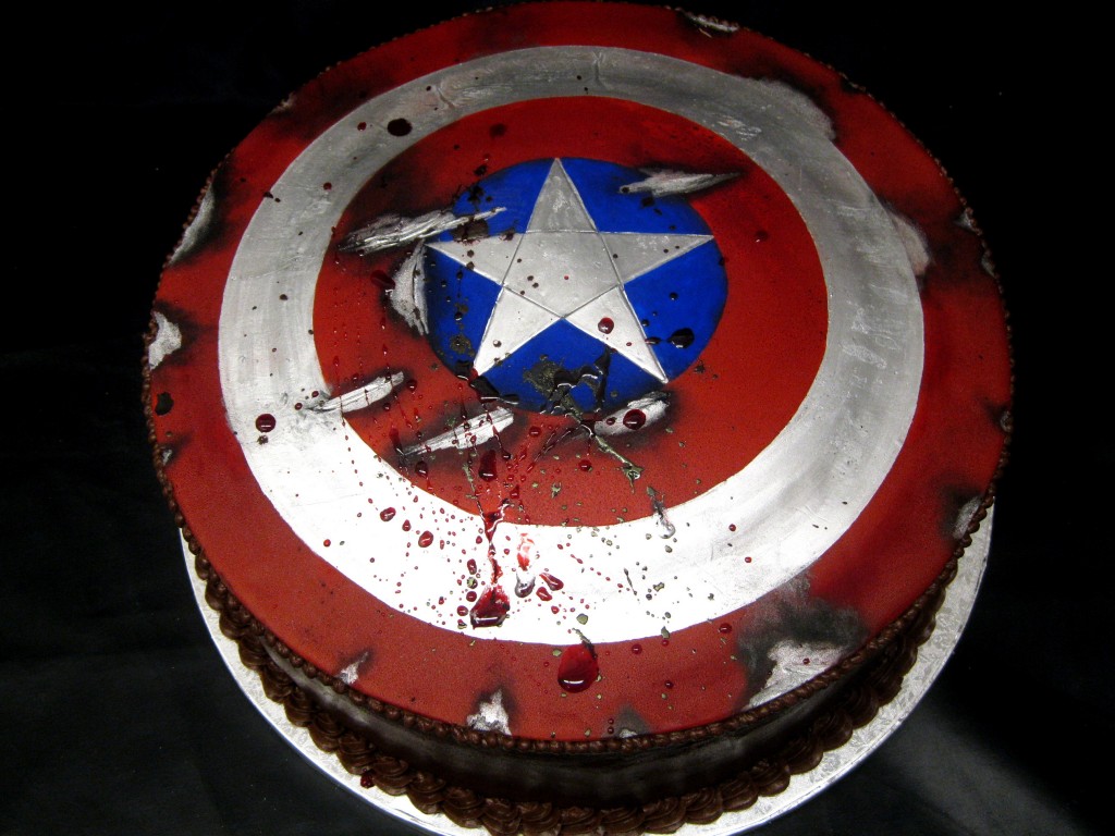 Captain America Shield Cakes