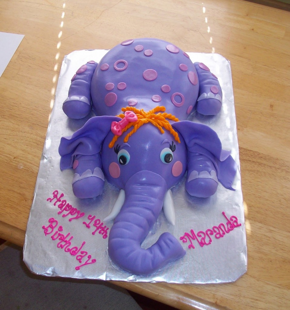 Elephant Birthday Cakes