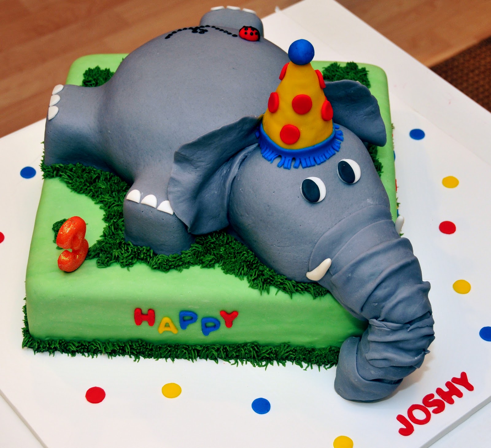 elephant safari cake