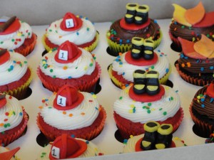 Fireman Cupcake Cakes