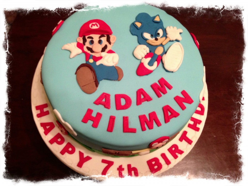 Mario and Sonic Cake